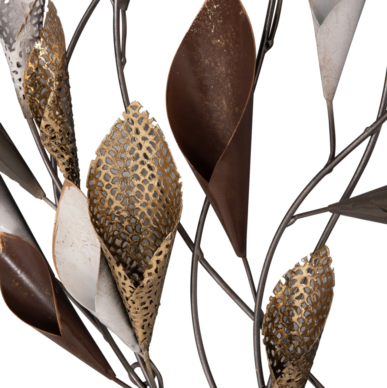METAL WALL DECORATION HM7159 CHARCOAL GREY-GOLD 44x5x87cm [7]