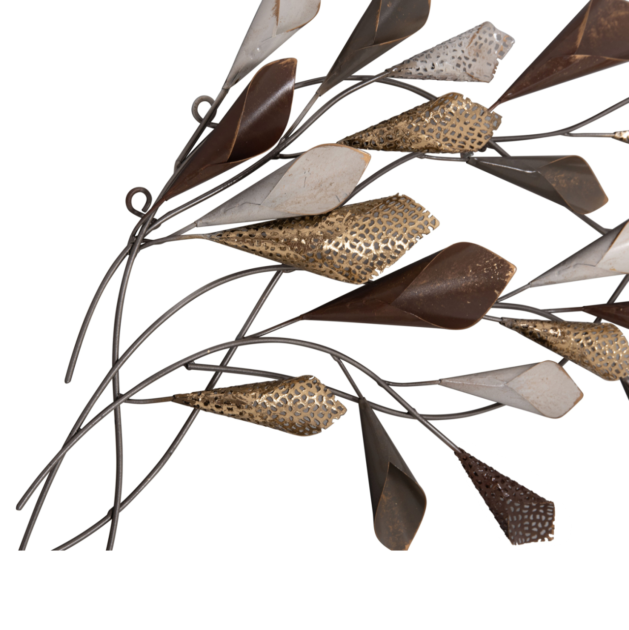 METAL WALL DECORATION HM7159 CHARCOAL GREY-GOLD 44x5x87cm [9]