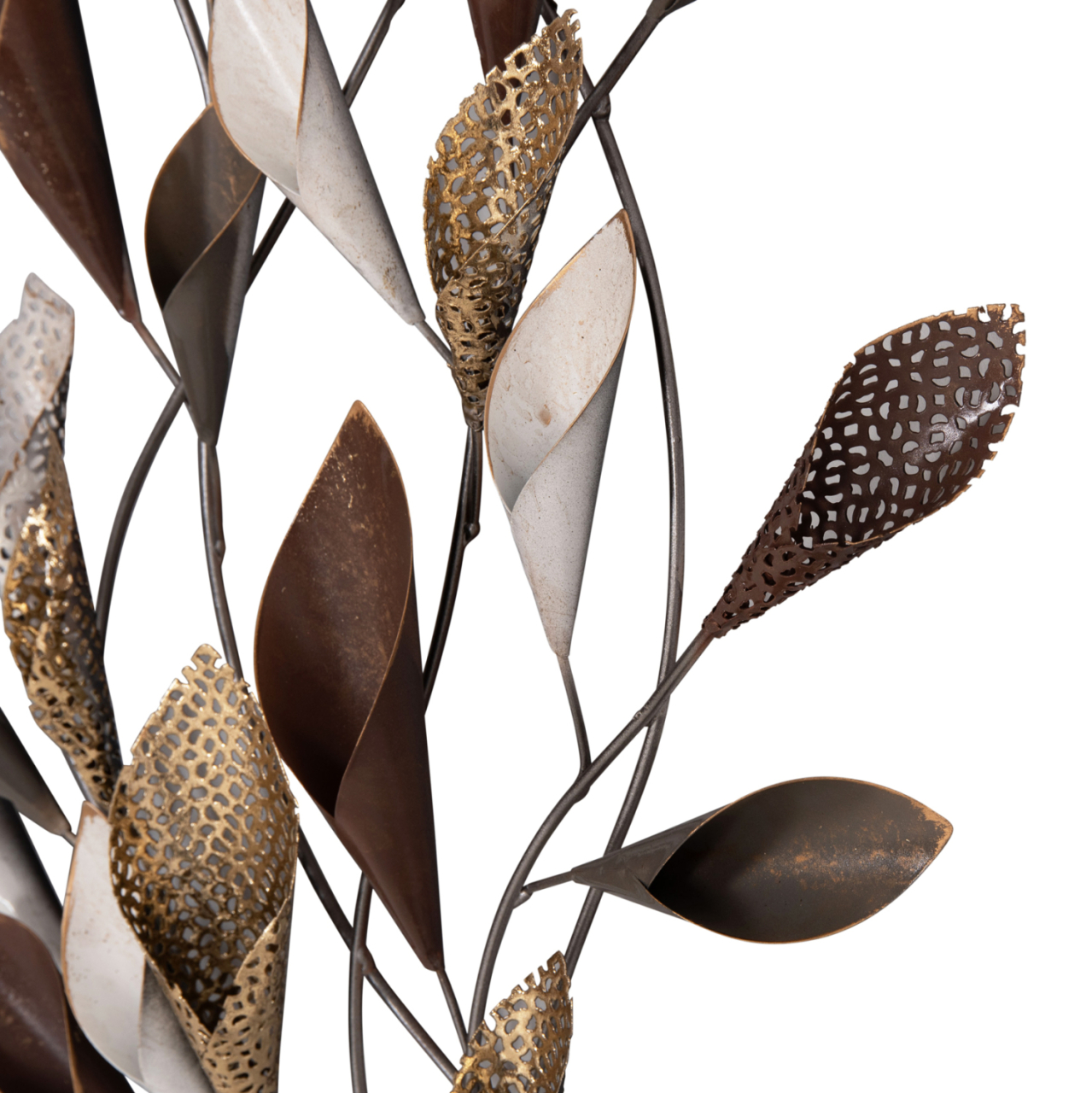 METAL WALL DECORATION HM7159 CHARCOAL GREY-GOLD 44x5x87cm [4]
