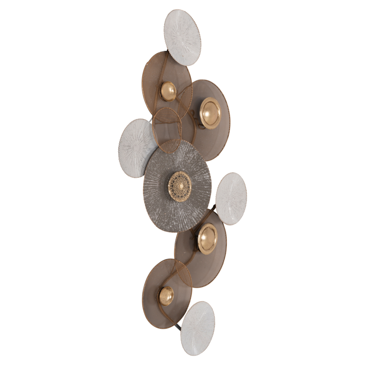 METAL WALL DECORATION HM7165 GOLD WHITE 91x6x50Y cm. [4]