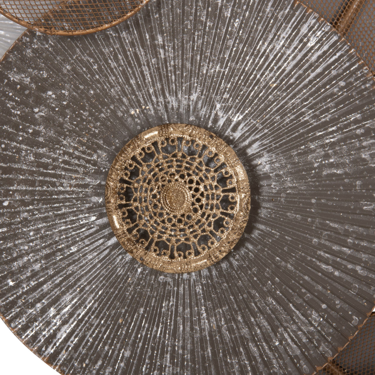 METAL WALL DECORATION HM7165 GOLD WHITE 91x6x50Y cm. [6]