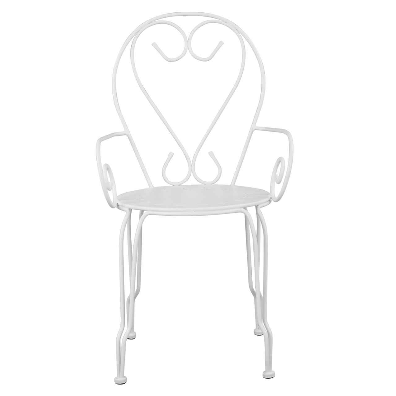 Metallic armchair Amore White HM5008.12 49x48x90 cm [3]