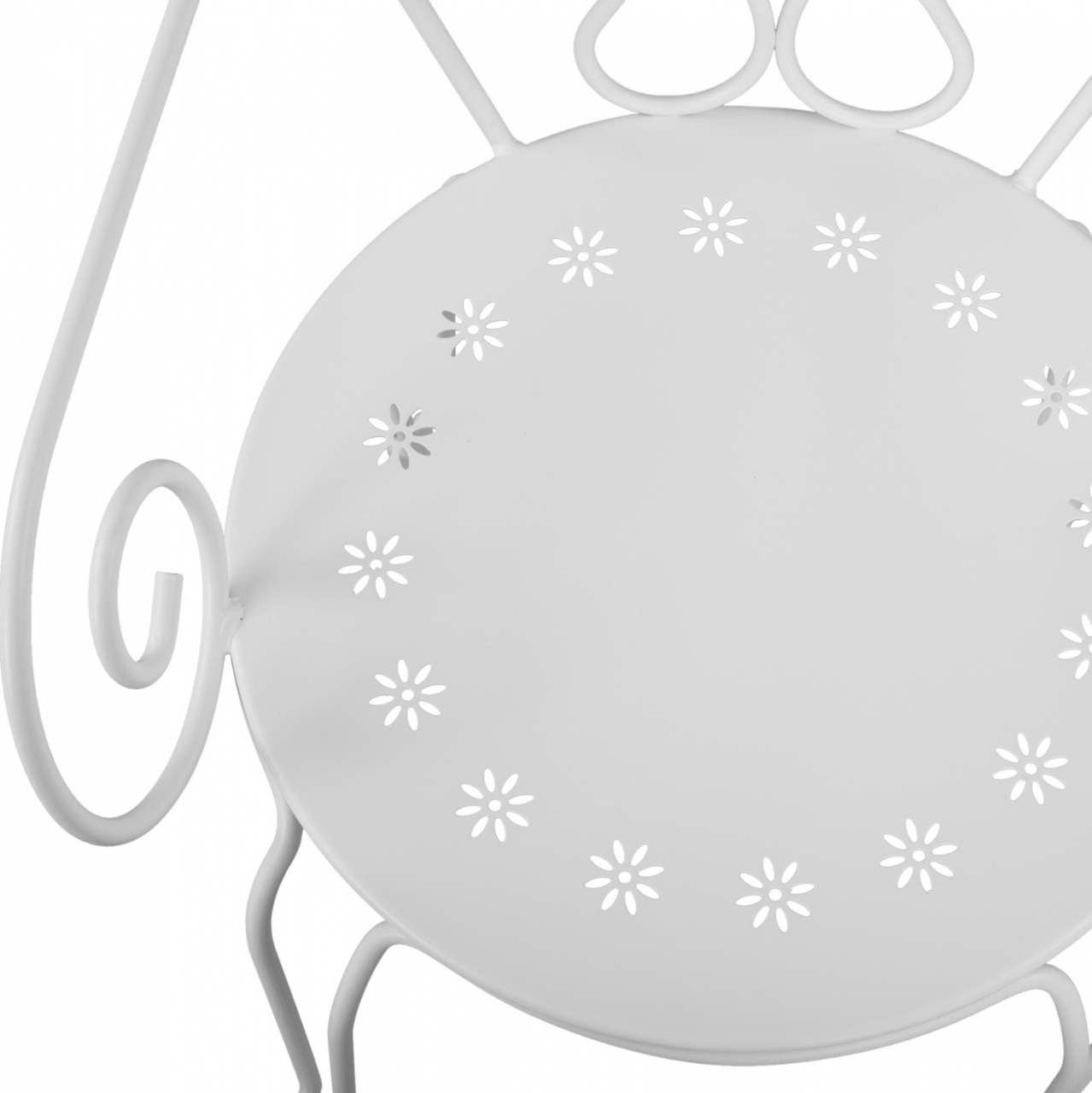 Metallic armchair Amore White HM5008.12 49x48x90 cm [9]