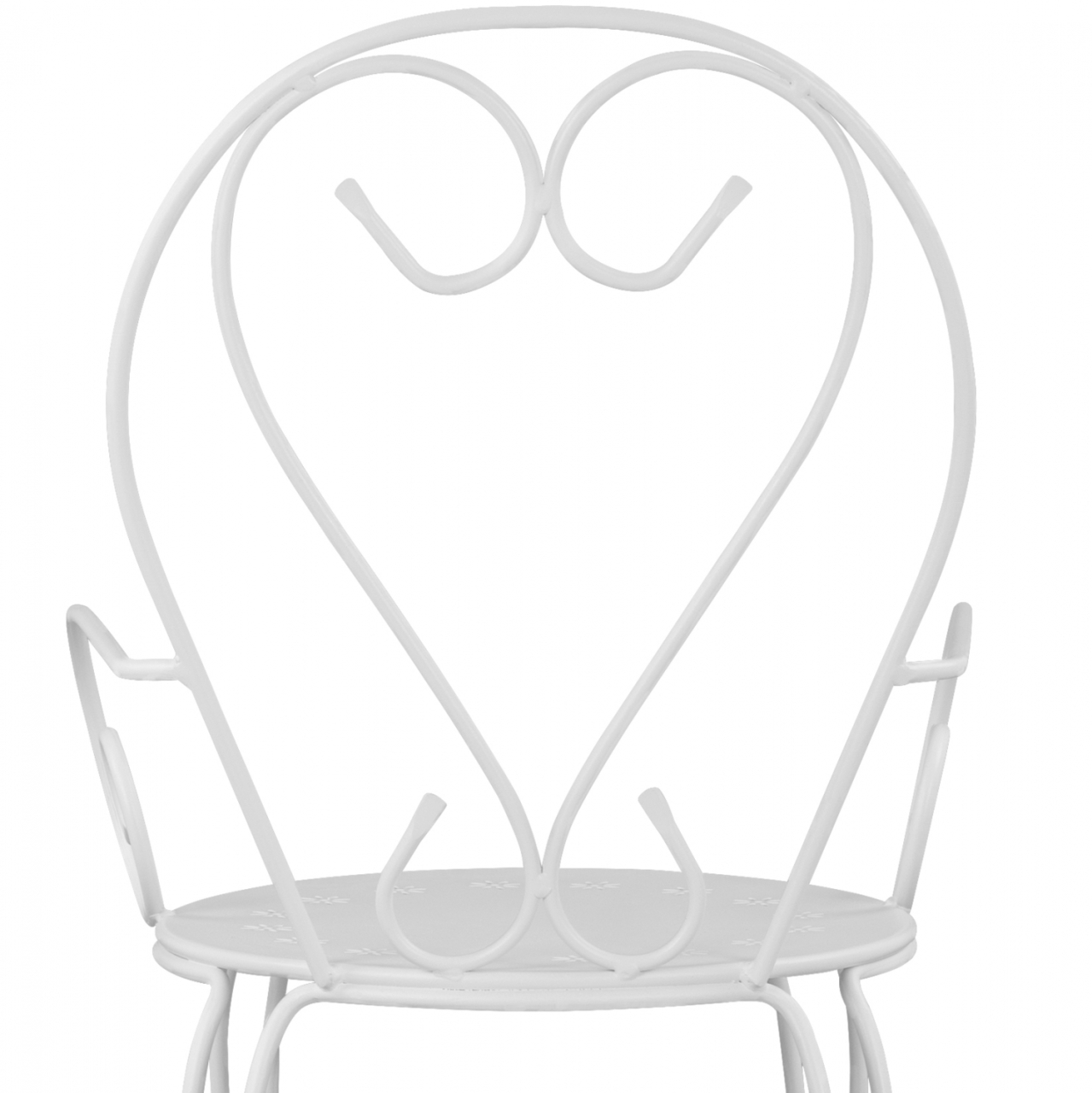 Metallic armchair Amore White HM5008.12 49x48x90 cm [10]