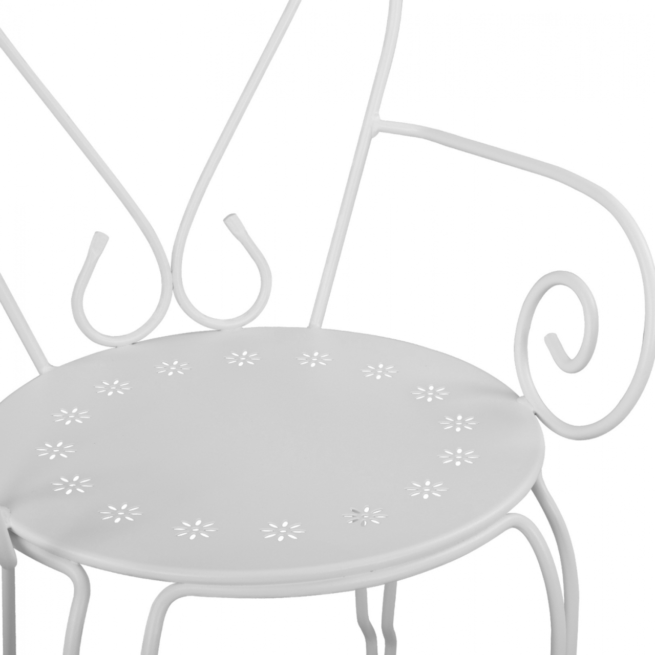 Metallic armchair Amore White HM5008.12 49x48x90 cm [8]