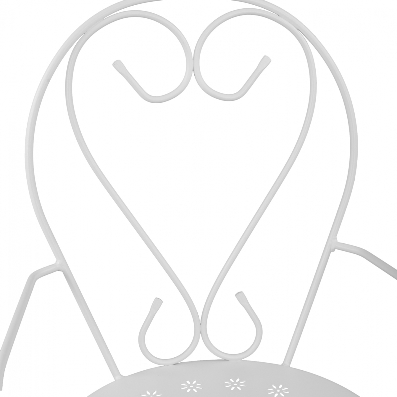 Metallic armchair Amore White HM5008.12 49x48x90 cm [7]