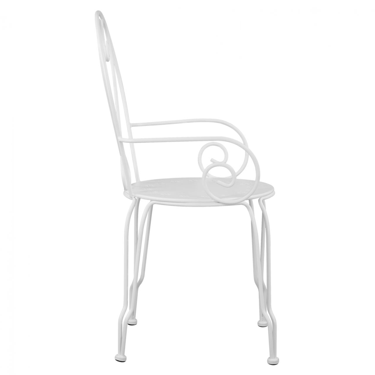 Metallic armchair Amore White HM5008.12 49x48x90 cm [4]