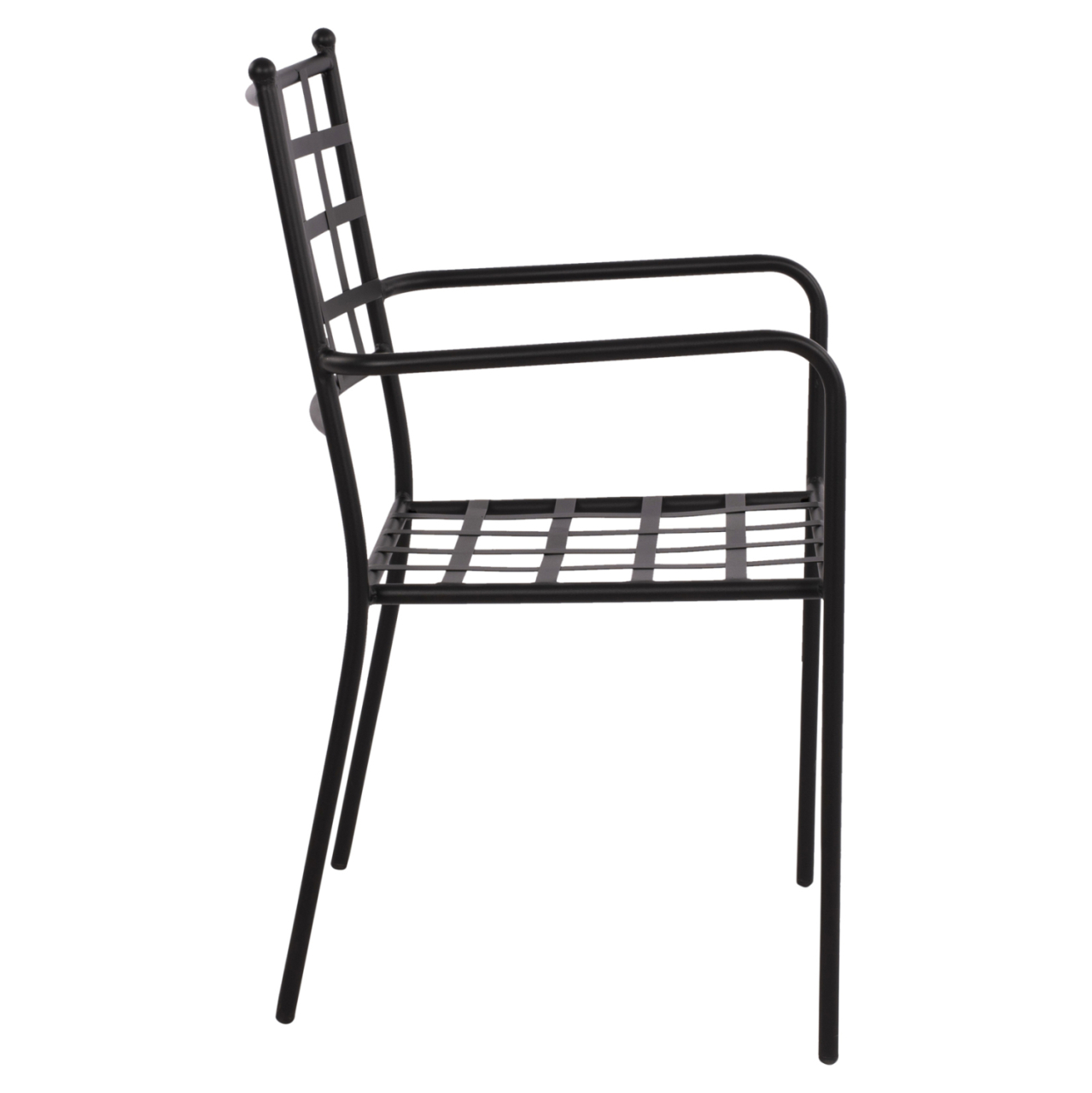 Metallic Armchair HM5508 Black color 46x58x88 cm [4]