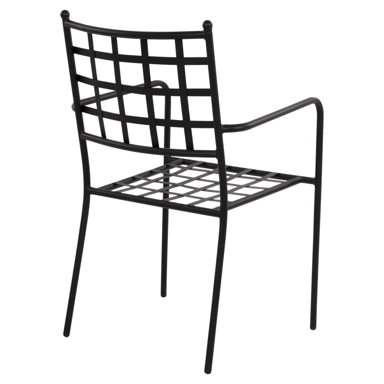 Metallic Armchair HM5508 Black color 46x58x88 cm [5]