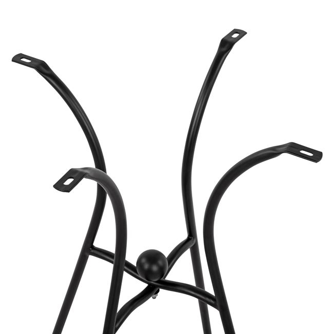 Metallic Base HM466 4legs in black color 50x50 cm. [4]