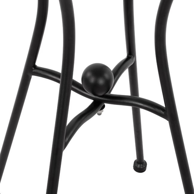 Metallic Base HM466 4legs in black color 50x50 cm. [5]