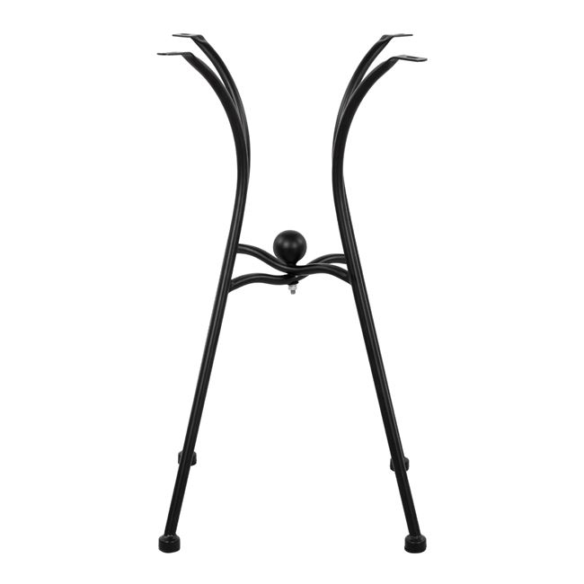 Metallic Base HM466 4legs in black color 50x50 cm. [3]