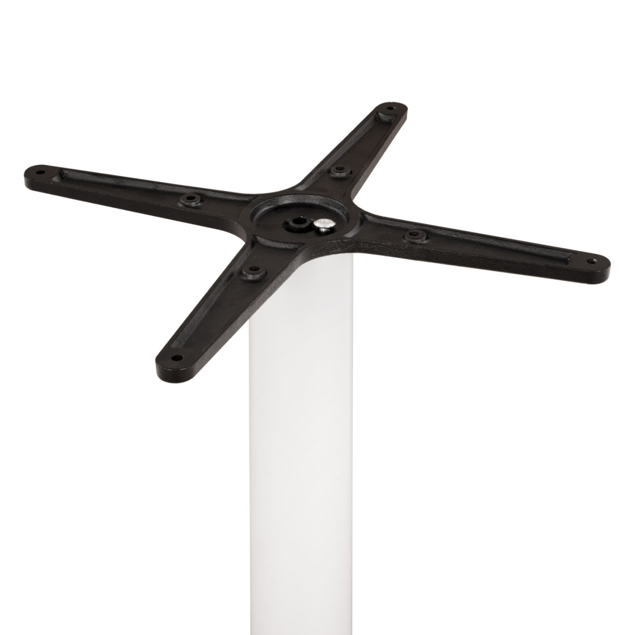 Metallic Base White Matte 46x46x72H with cross 46x46 and adjusters HM438.02 [4]