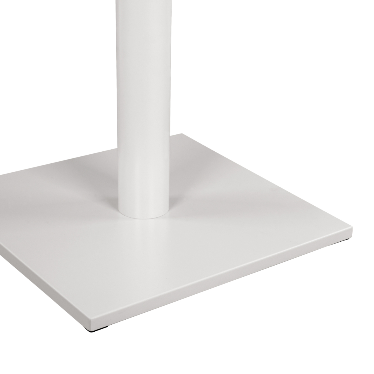 Metallic Base White Matte 46x46x72H with cross 46x46 and adjusters HM438.02 [5]