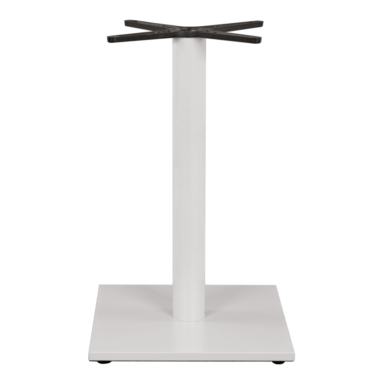 Metallic Base White Matte 46x46x72H with cross 46x46 and adjusters HM438.02 [3]