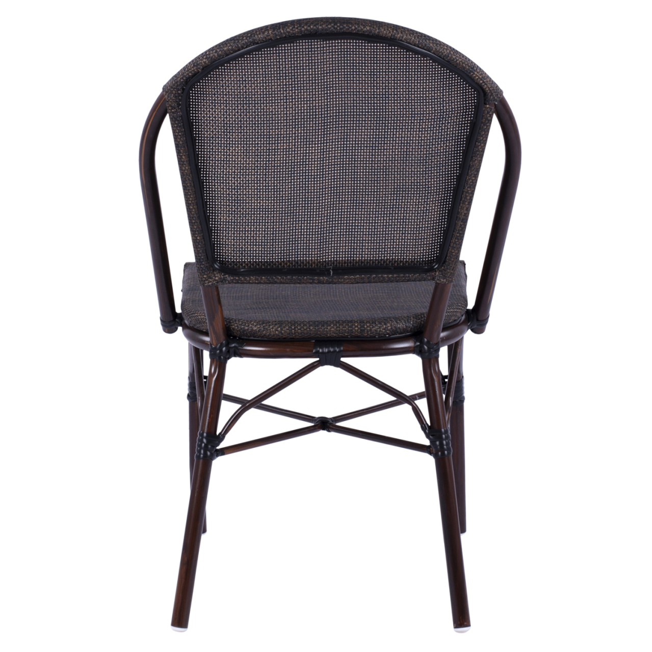 Metallic Chair Bamboo Look Brown HM5718 54x62x89 cm [6]