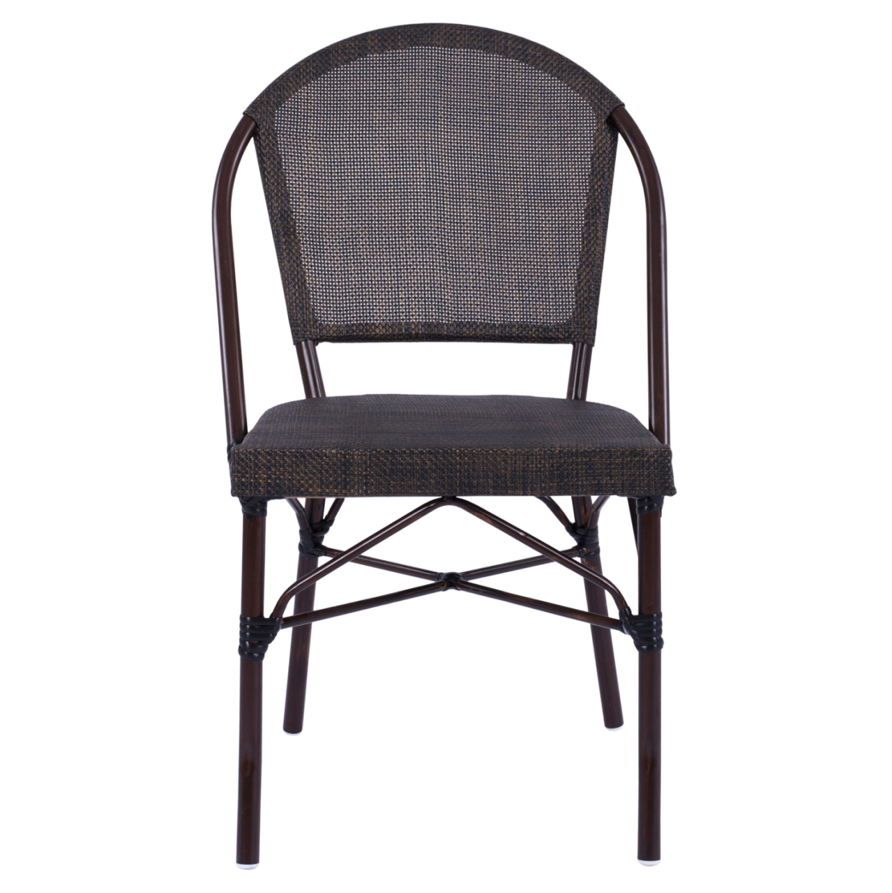 Metallic Chair Bamboo Look Brown HM5718 54x62x89 cm [3]