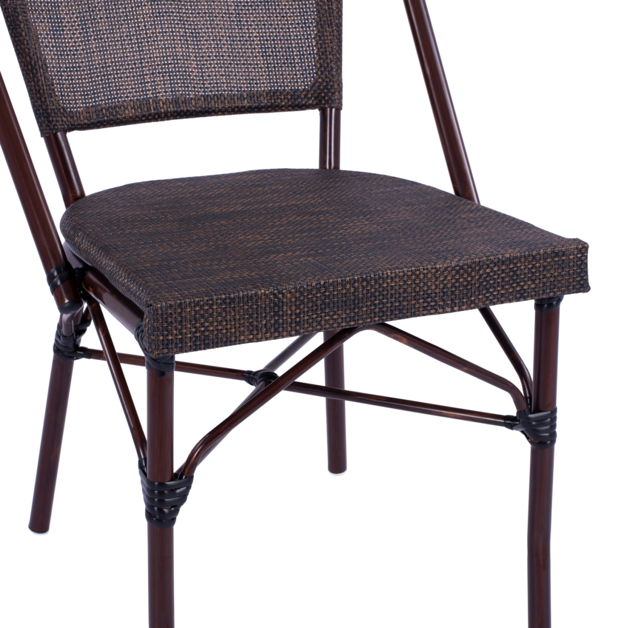 Metallic Chair Bamboo Look Brown HM5718 54x62x89 cm [8]