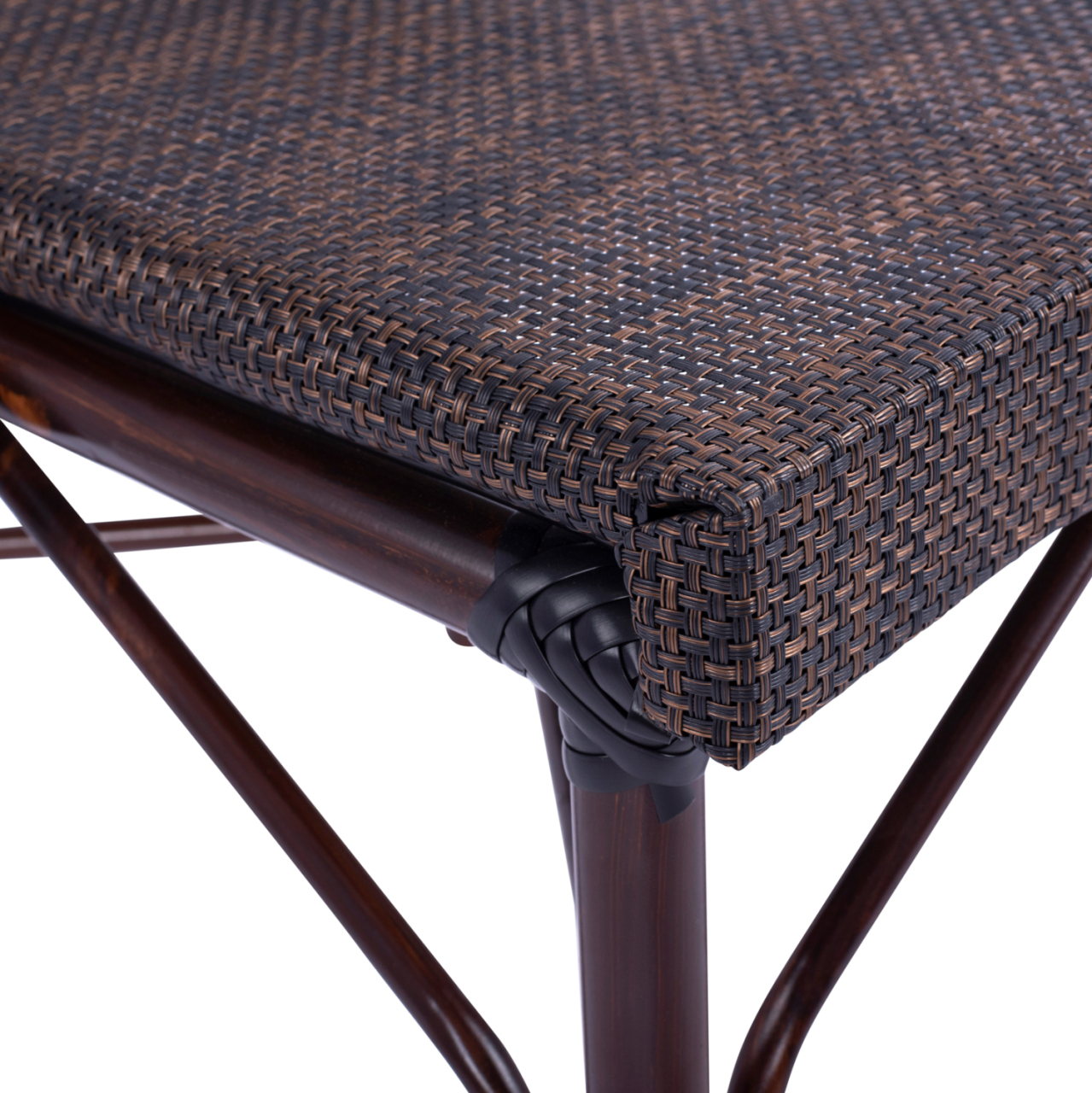 Metallic Chair Bamboo Look Brown HM5718 54x62x89 cm [9]