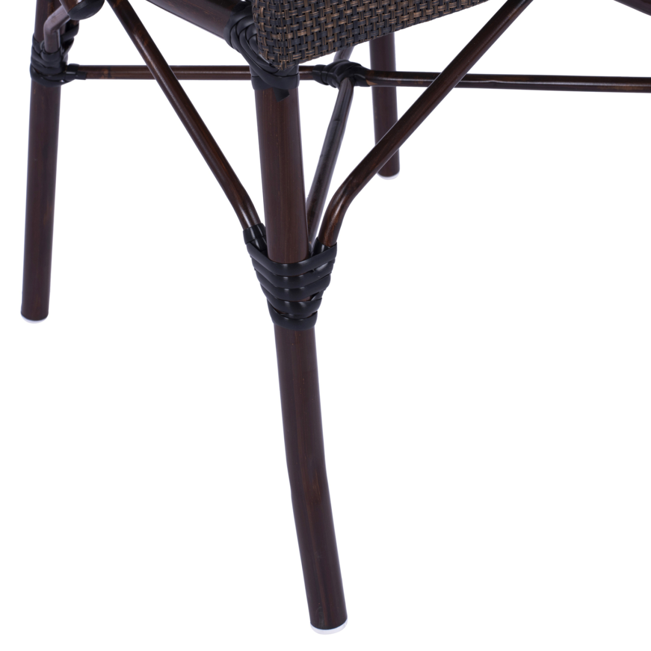 Metallic Chair Bamboo Look Brown HM5718 54x62x89 cm [10]
