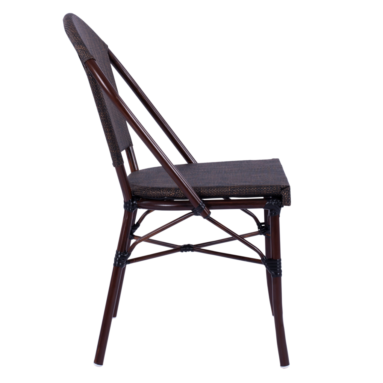 Metallic Chair Bamboo Look Brown HM5718 54x62x89 cm [4]