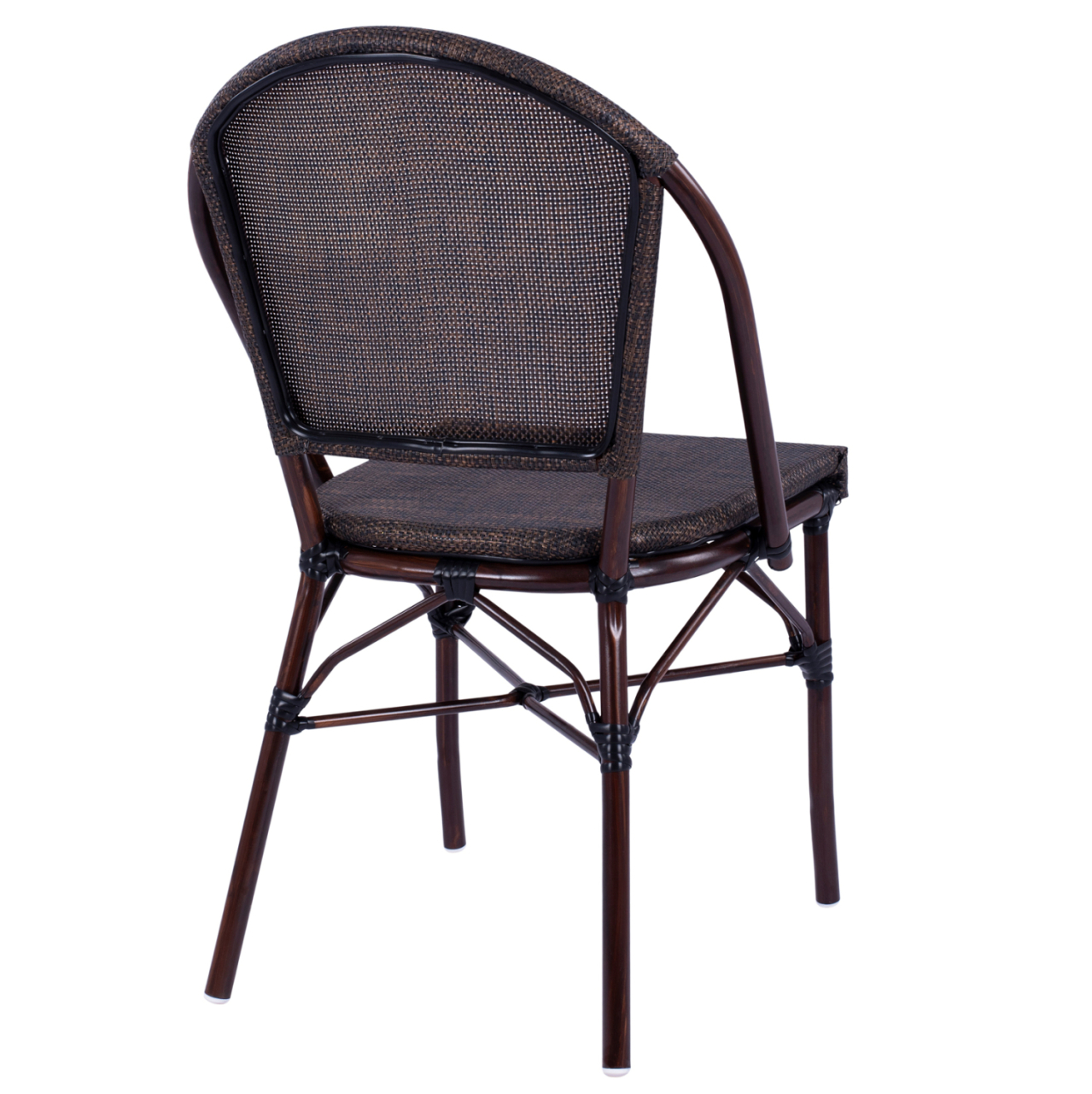 Metallic Chair Bamboo Look Brown HM5718 54x62x89 cm [5]