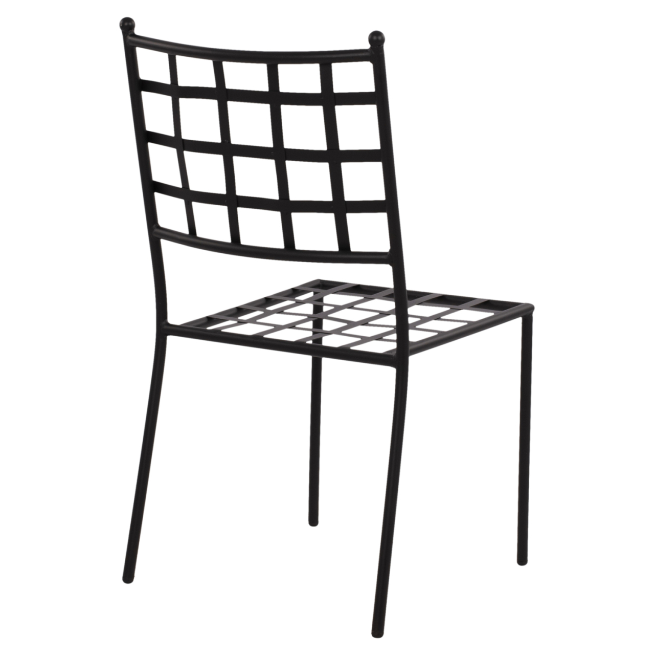 Metallic chair HM5509 in black color 46x58x88 cm [5]