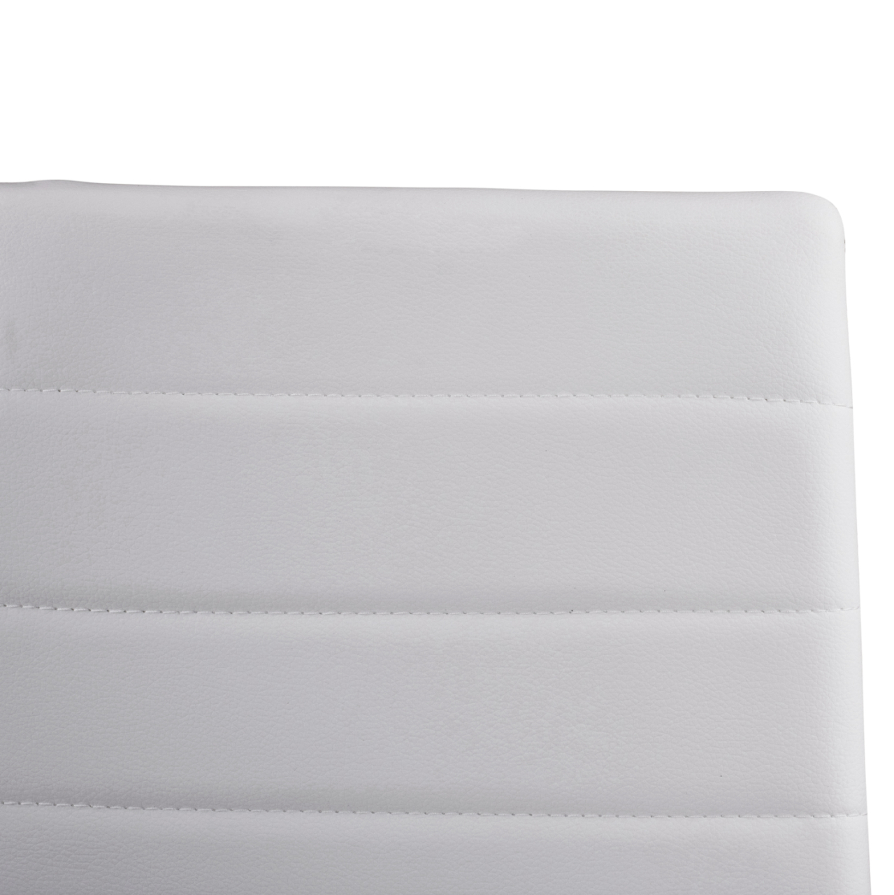 Metallic chair Lady HM0037.11 White PU Metalic Frame K/D 40x48x95H cm [8]
