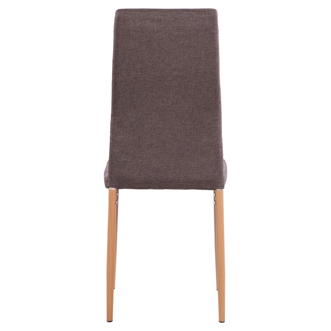 Metallic chair Lady HM0037.13 Brown fabric with metallic frame K/D 40x48x95 cm [4]