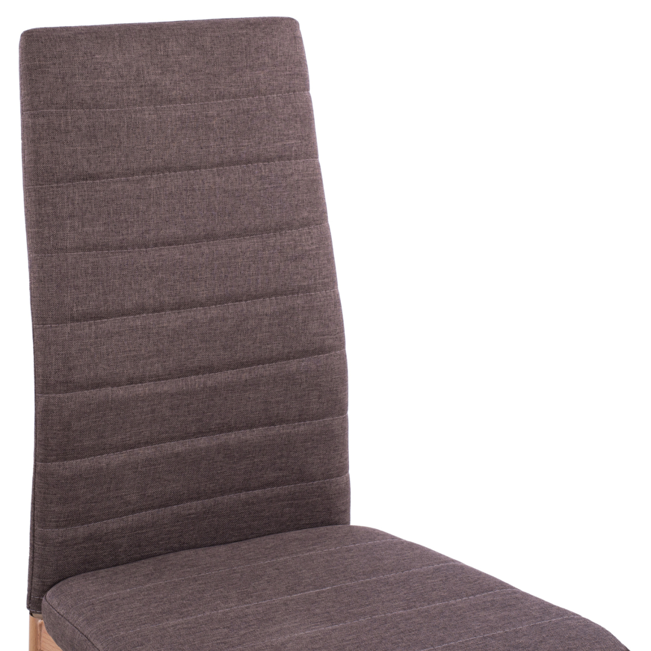 Metallic chair Lady HM0037.13 Brown fabric with metallic frame K/D 40x48x95 cm [5]