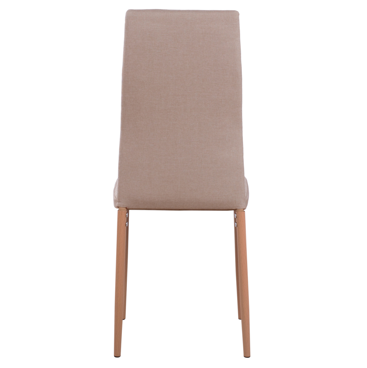 Metallic Chair Lady HM0037.14 Beige Fabric with metallic frame K/D 40x48x95 cm [6]