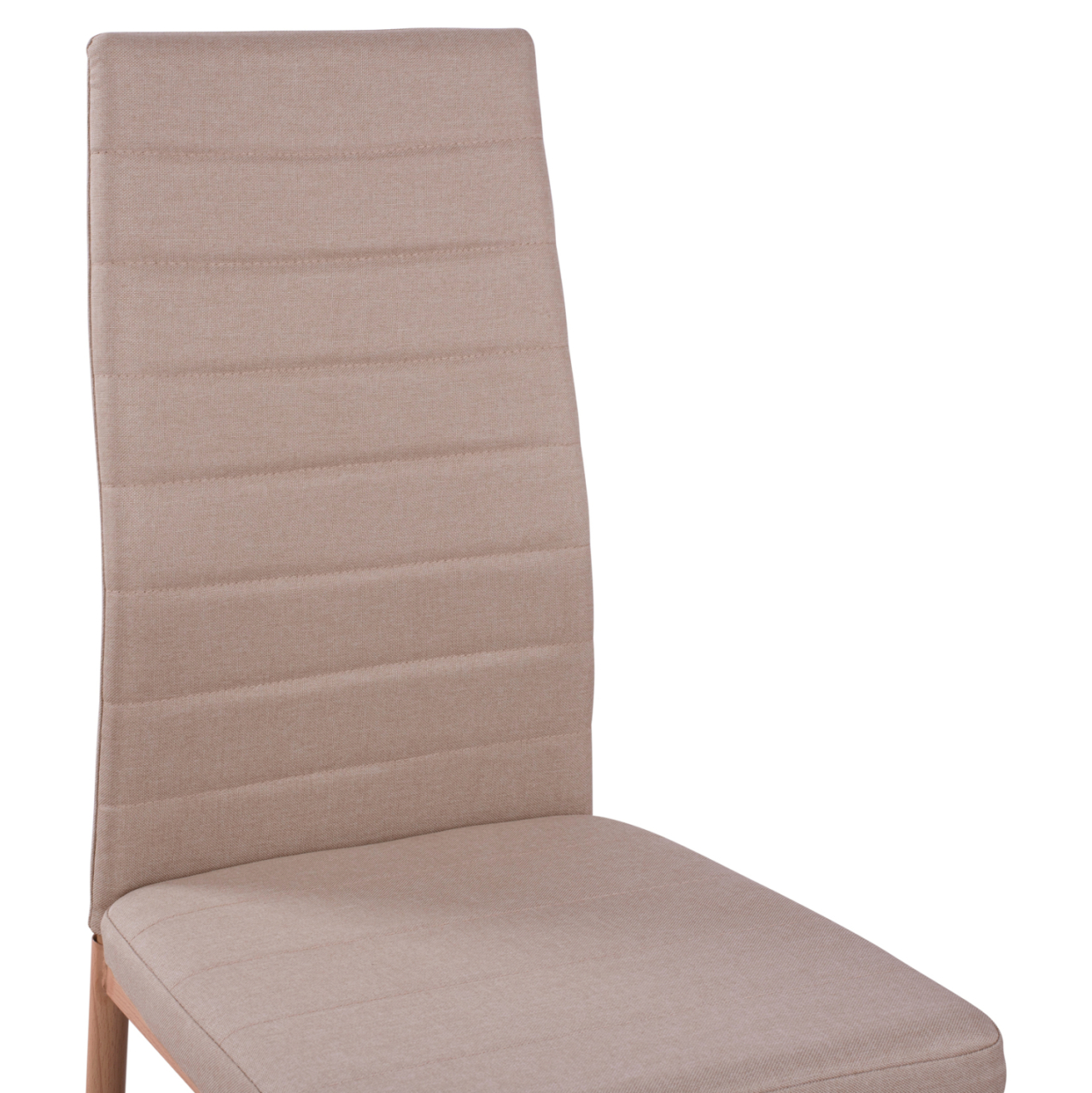 Metallic Chair Lady HM0037.14 Beige Fabric with metallic frame K/D 40x48x95 cm [7]