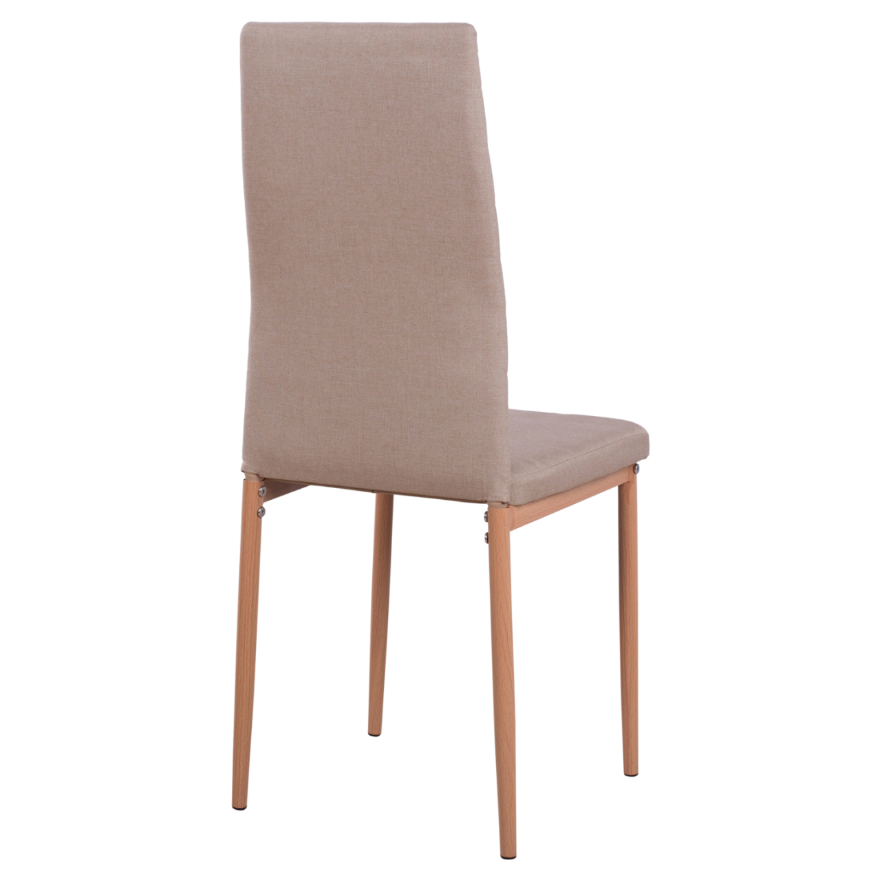 Metallic Chair Lady HM0037.14 Beige Fabric with metallic frame K/D 40x48x95 cm [5]