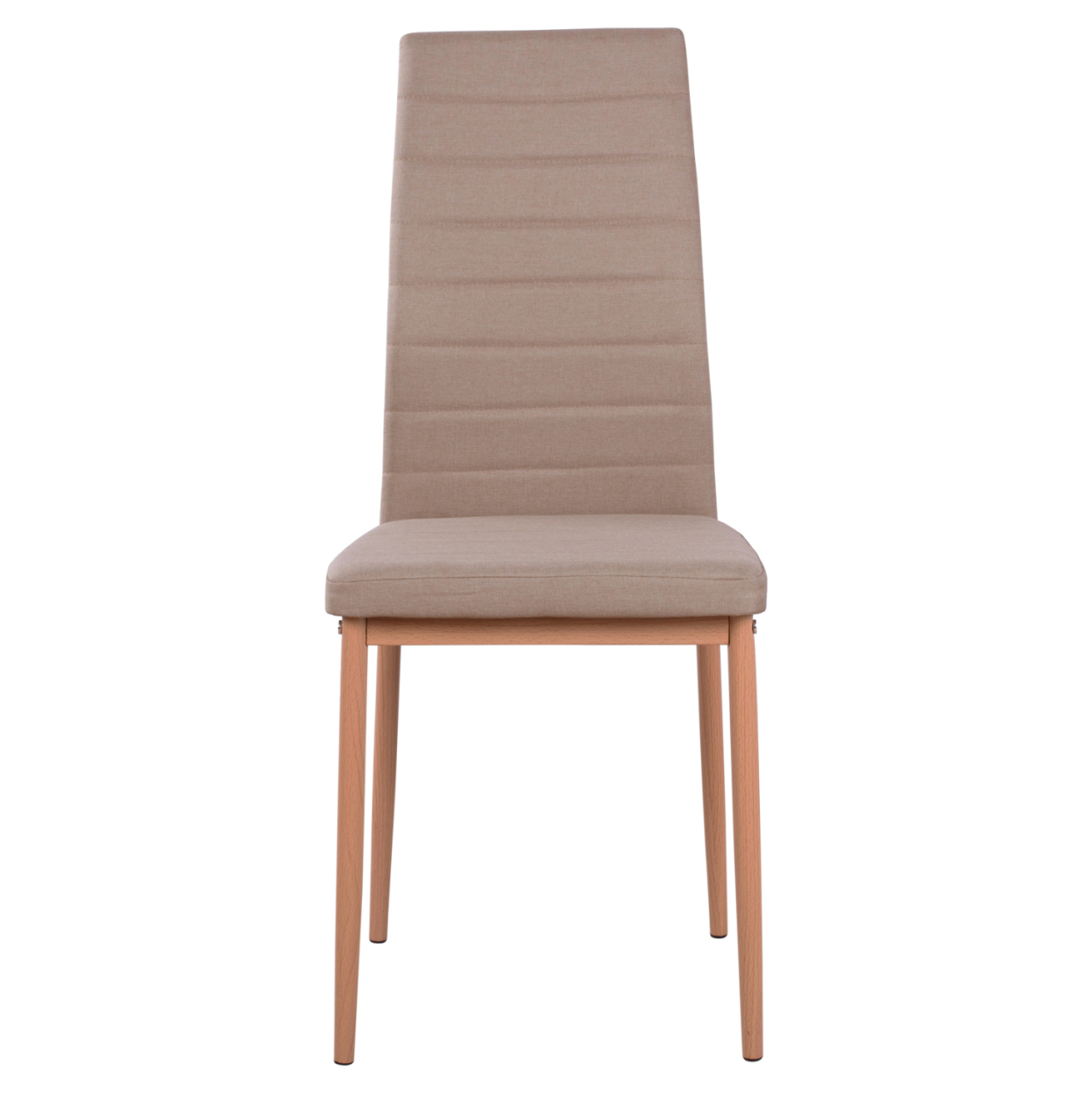Metallic Chair Lady HM0037.14 Beige Fabric with metallic frame K/D 40x48x95 cm [3]