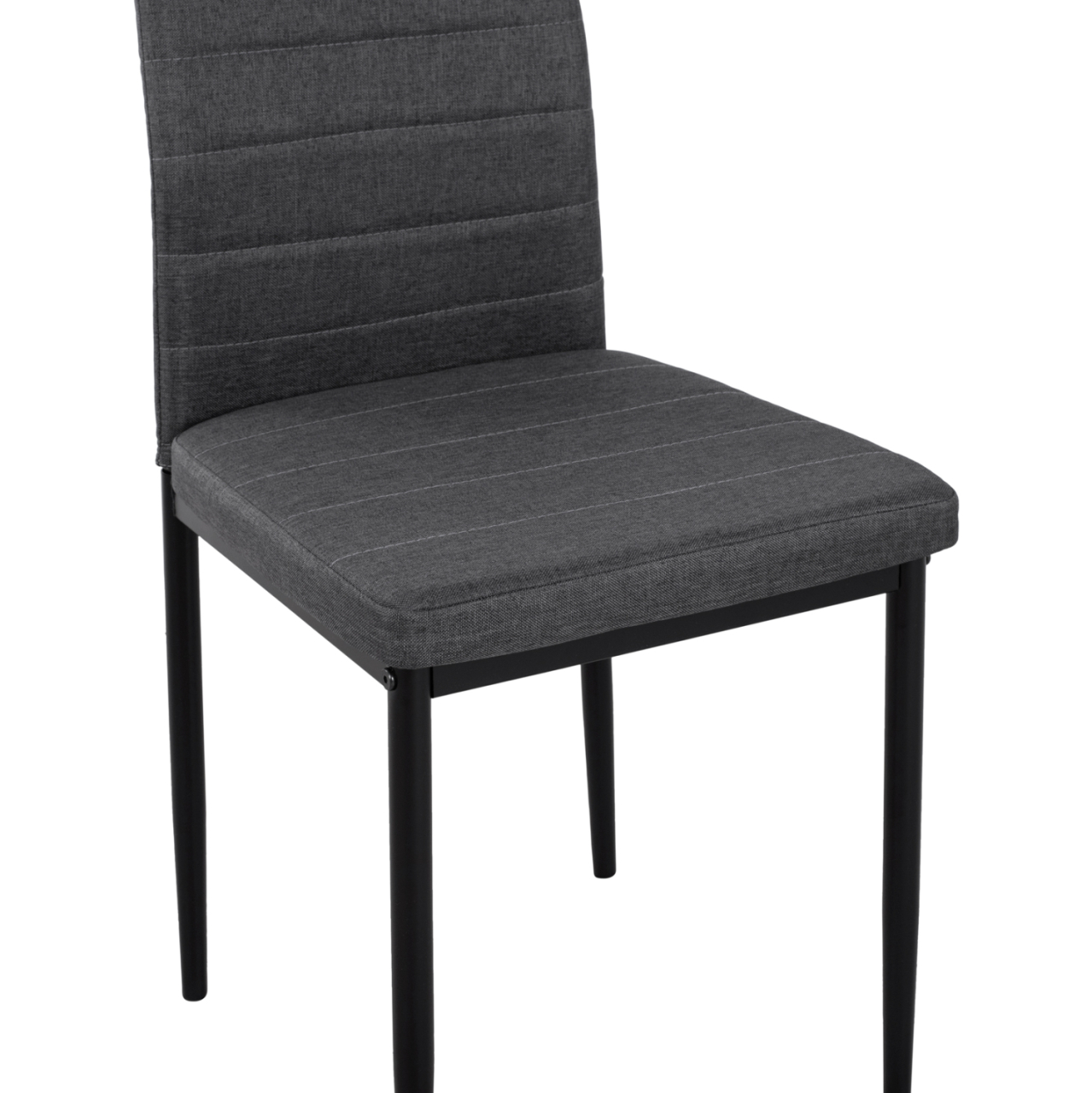Metallic Chair Lady HM0037.20 Grey fabric with metallic frame K/D 40x48x95 [8]