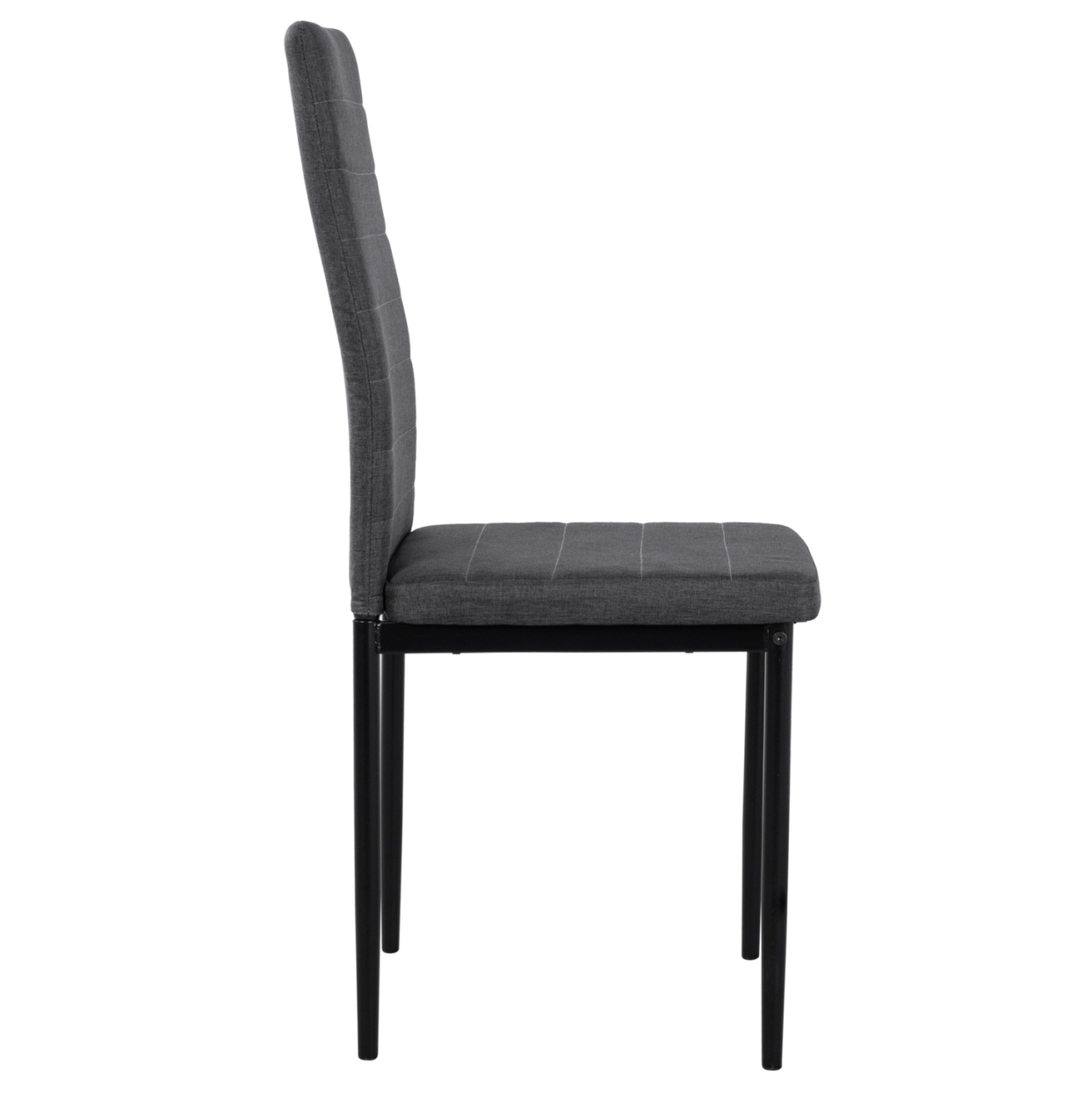 Metallic Chair Lady HM0037.20 Grey fabric with metallic frame K/D 40x48x95 [4]