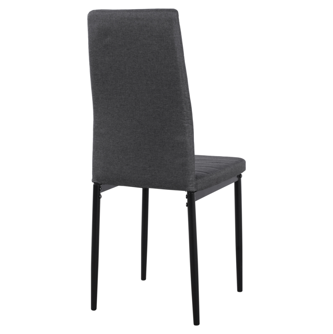 Metallic Chair Lady HM0037.20 Grey fabric with metallic frame K/D 40x48x95 [5]