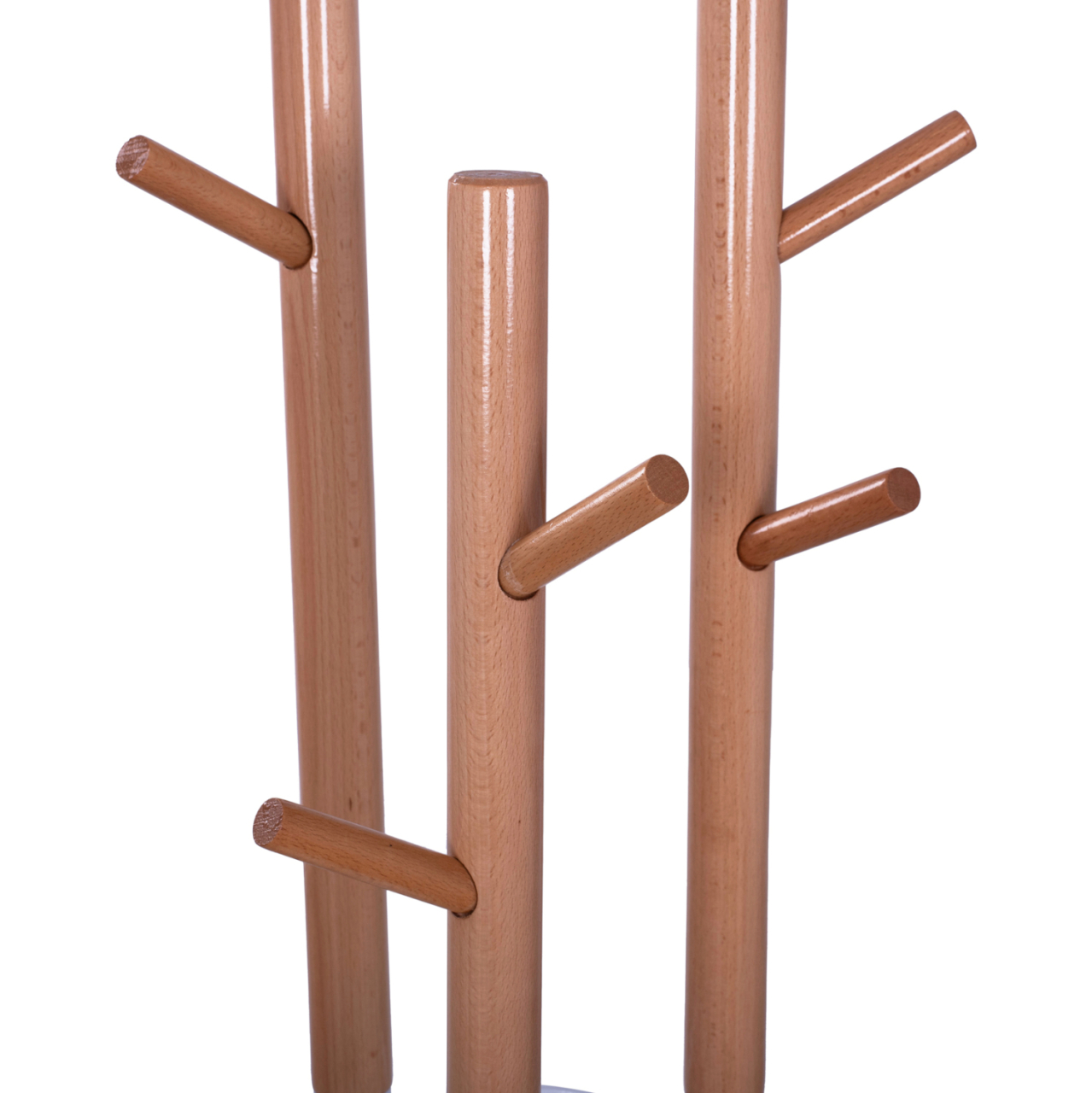 Metallic coat hanger Wyatt beech wood and white Diameter 37x173cm HM8610.01 [4]