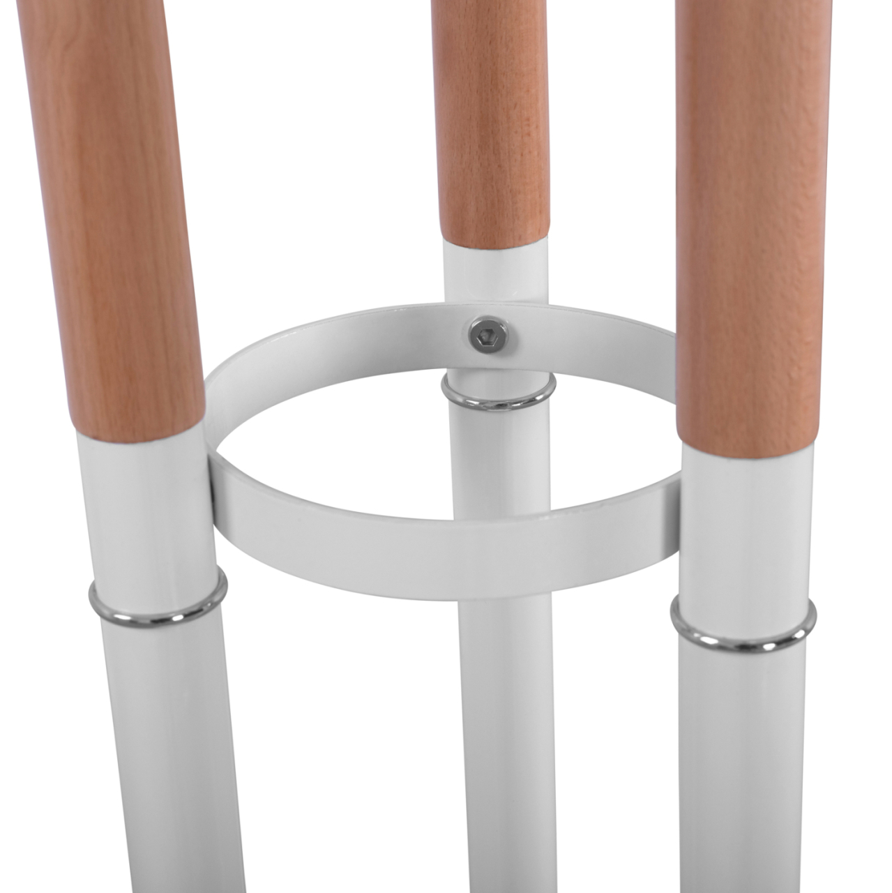 Metallic coat hanger Wyatt beech wood and white Diameter 37x173cm HM8610.01 [5]