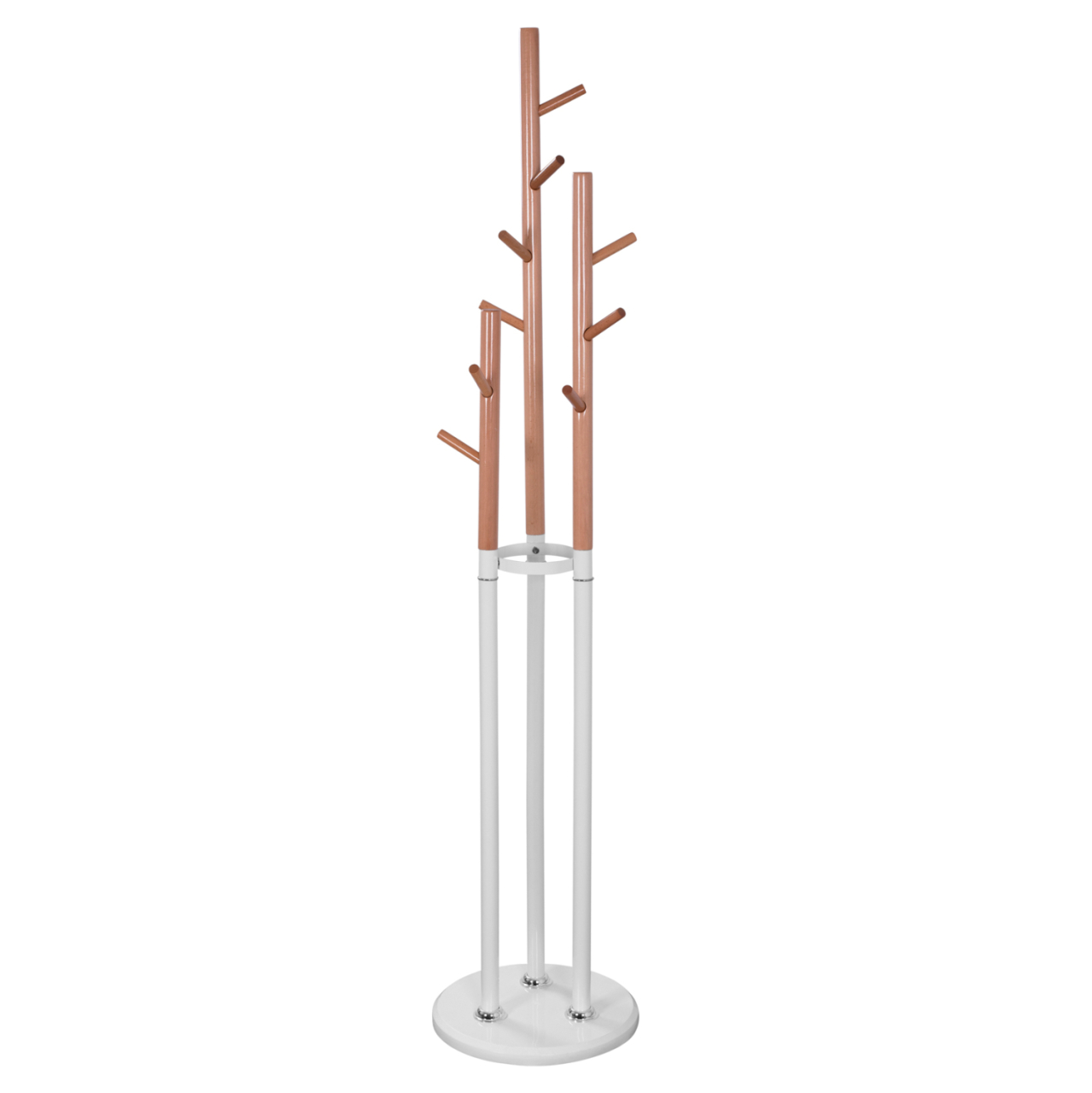 Metallic coat hanger Wyatt beech wood and white Diameter 37x173cm HM8610.01 [3]