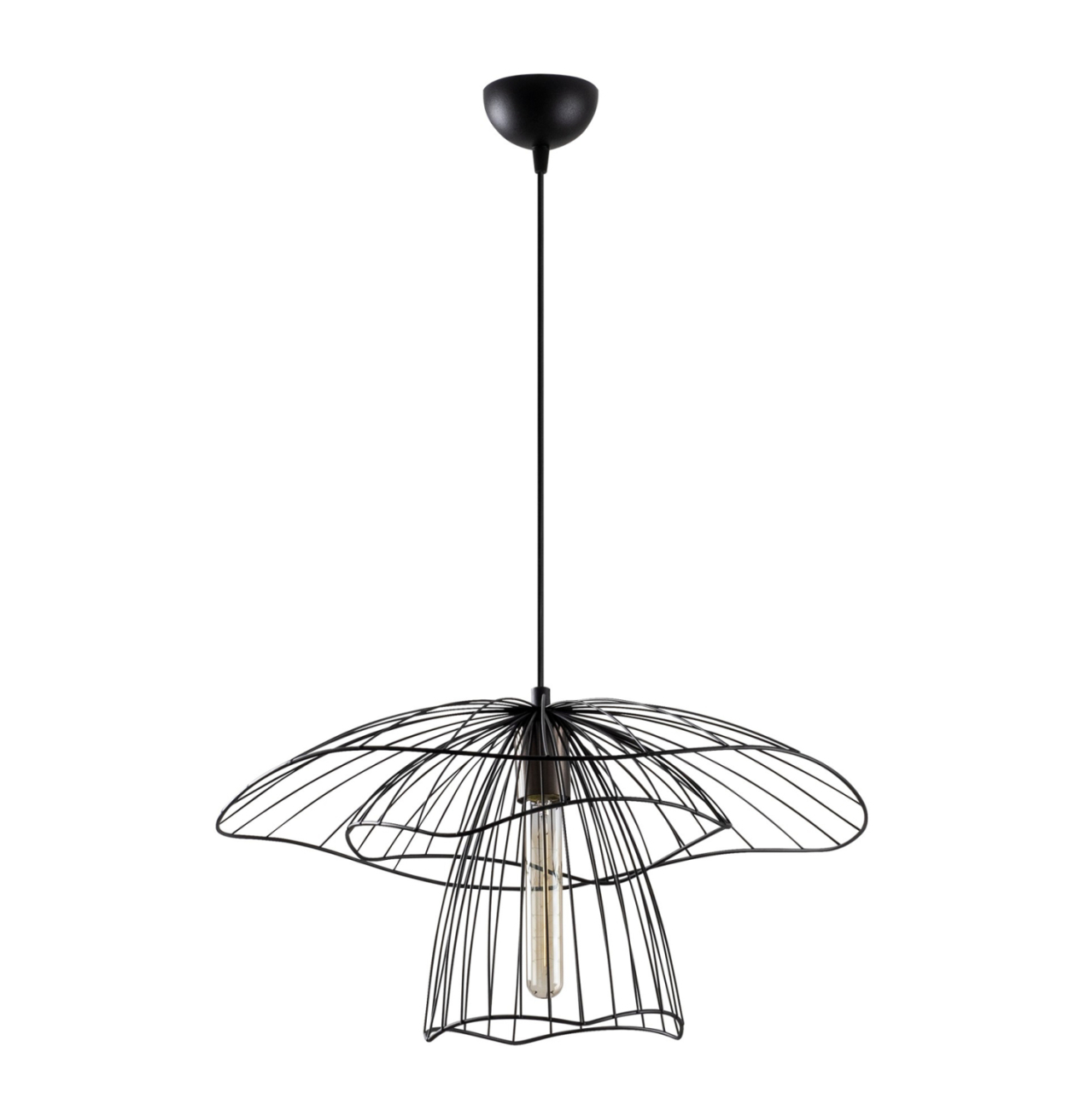 METALLIC PENDANT LIGHT IN BLACK HM7231 E27 Φ50x123 cm. [3]