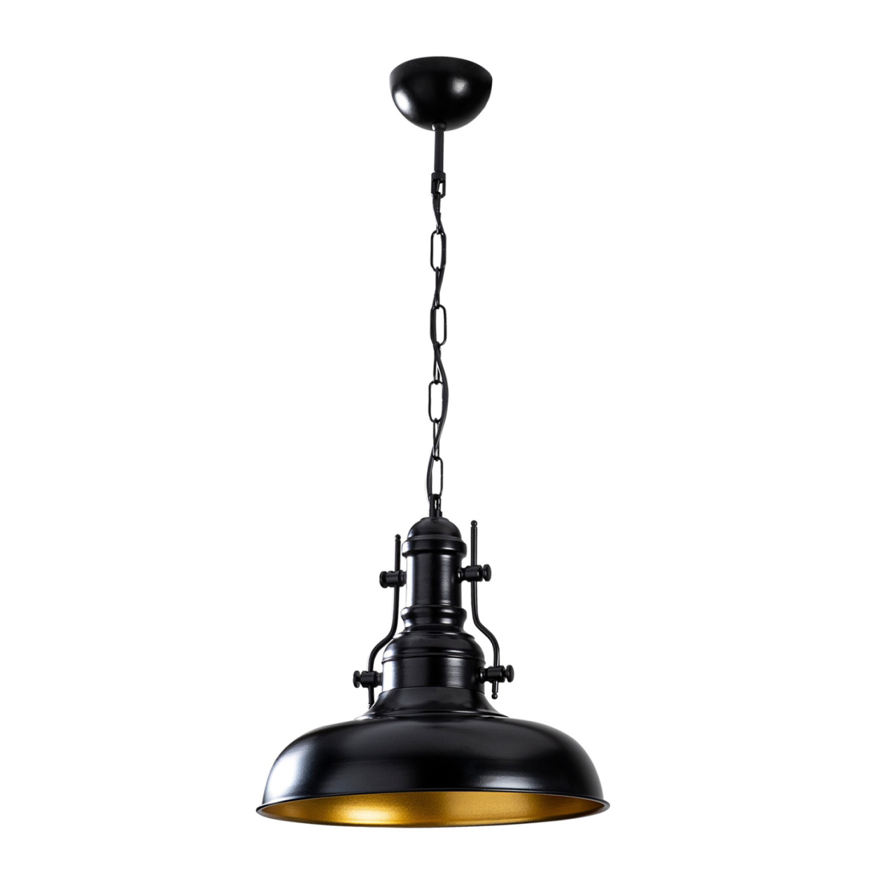 METALLIC PENDANT LIGHT IN BLACK HM7268 32Χ32Χ78cm [5]