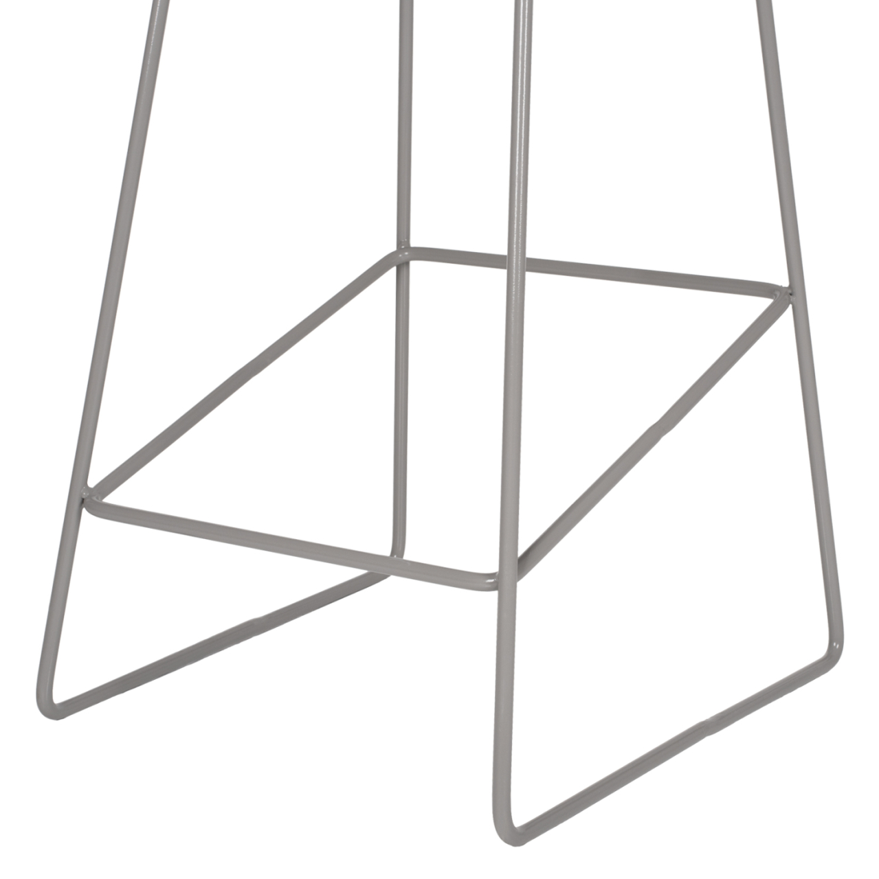 Metallic Stool HM8450.10 with grey seat PP 47x47x83cm [8]