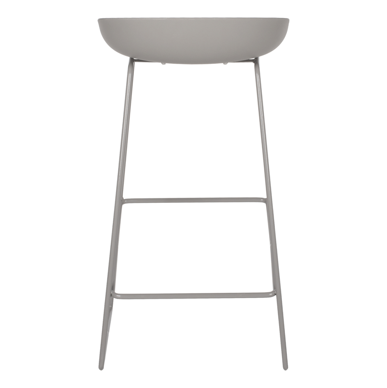 Metallic Stool HM8450.10 with grey seat PP 47x47x83cm [6]