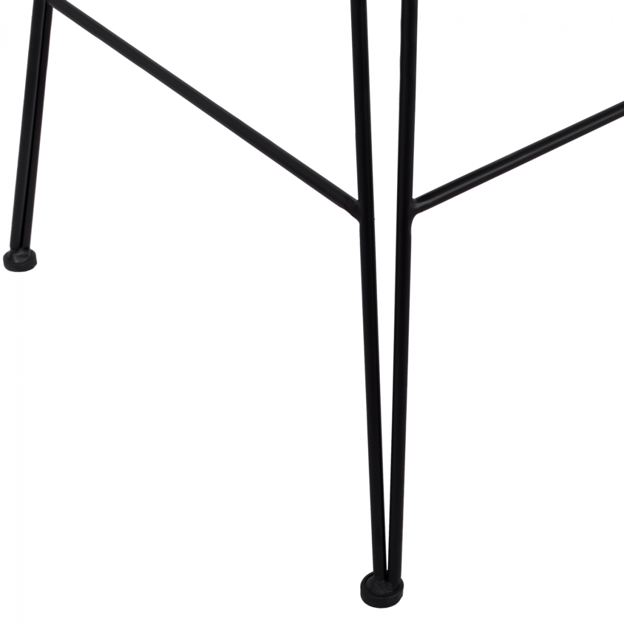 Metallic Stool with pillow Allegra HM5452 with wicker in beige color 56x60x109cm [9]