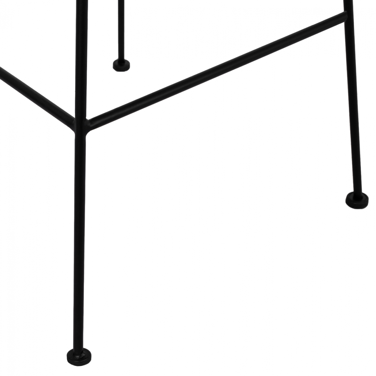 Metallic Stool with pillow Allegra HM5455 with wicker in beige color 46,5x55x117,5 cm [9]