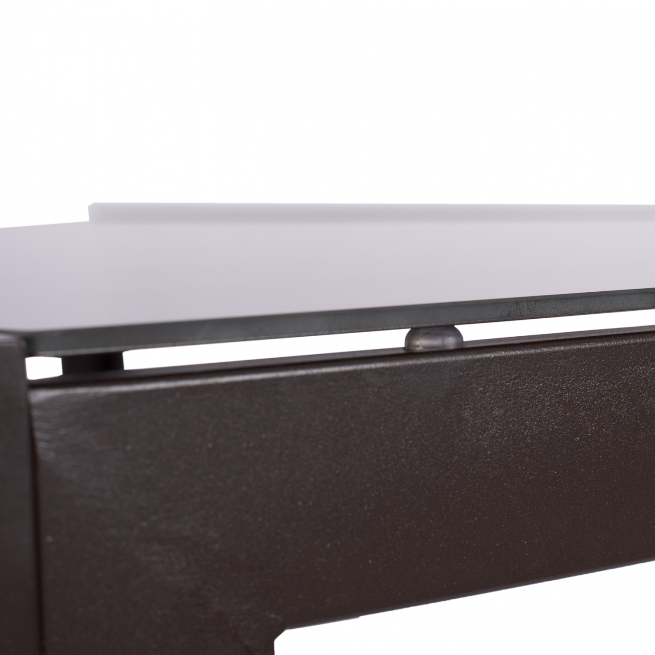 METALLIC TABLE IN BROWN WITH BROWN GLASS 150X90X75cm HM5767.02 [7]
