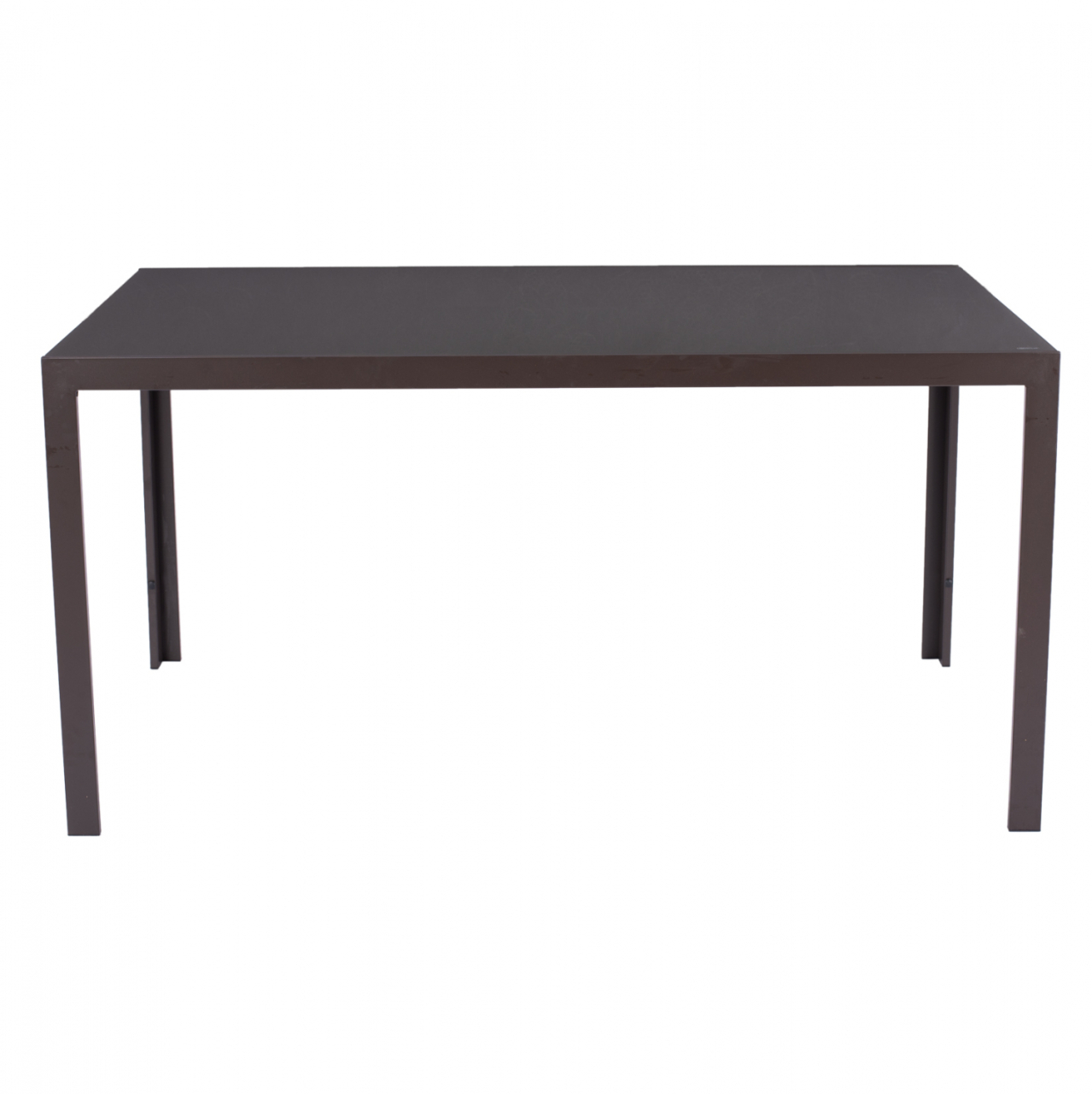 METALLIC TABLE IN BROWN WITH BROWN GLASS 150X90X75cm HM5767.02 [3]