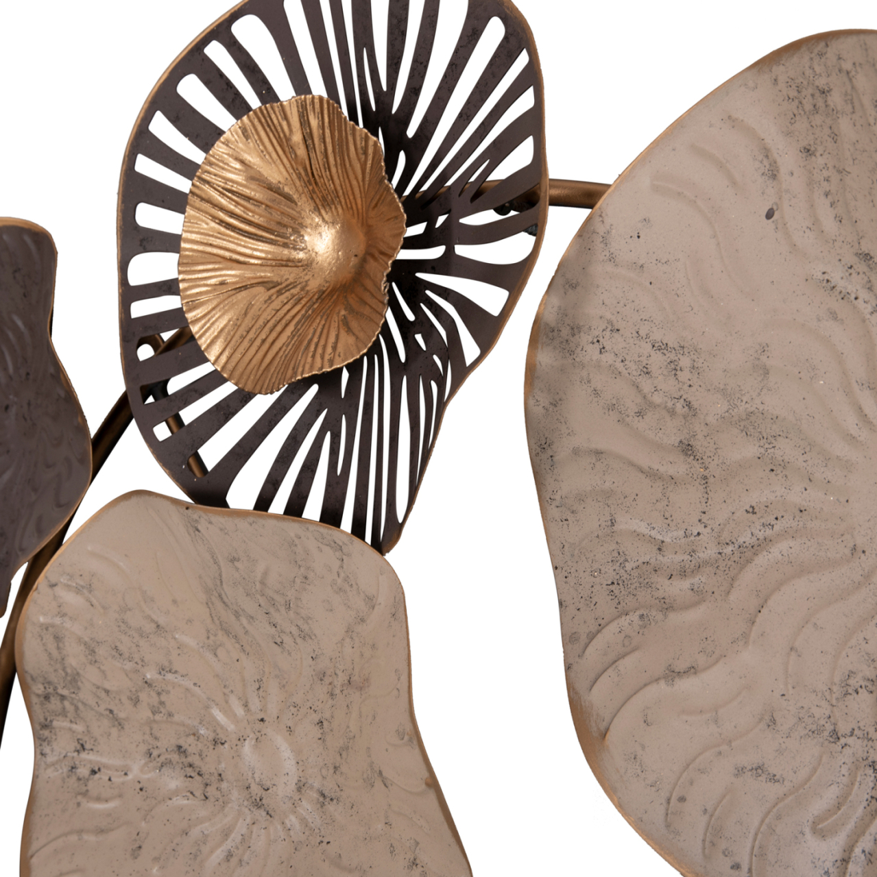 METALLIC WALL DECORATION HM7163 BROWN ECRU GOLD 69x8x69Y cm. [7]