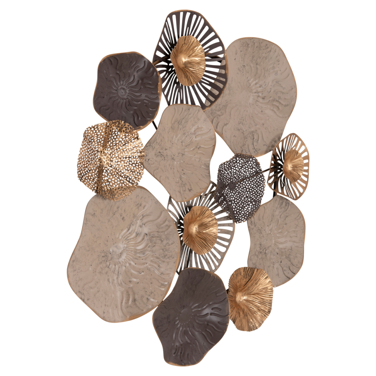 METALLIC WALL DECORATION HM7163 BROWN ECRU GOLD 69x8x69Y cm. [6]
